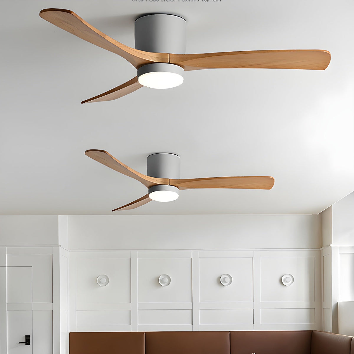 Renata Nordic Wooden 42"/48" Ceiling Fan Light
