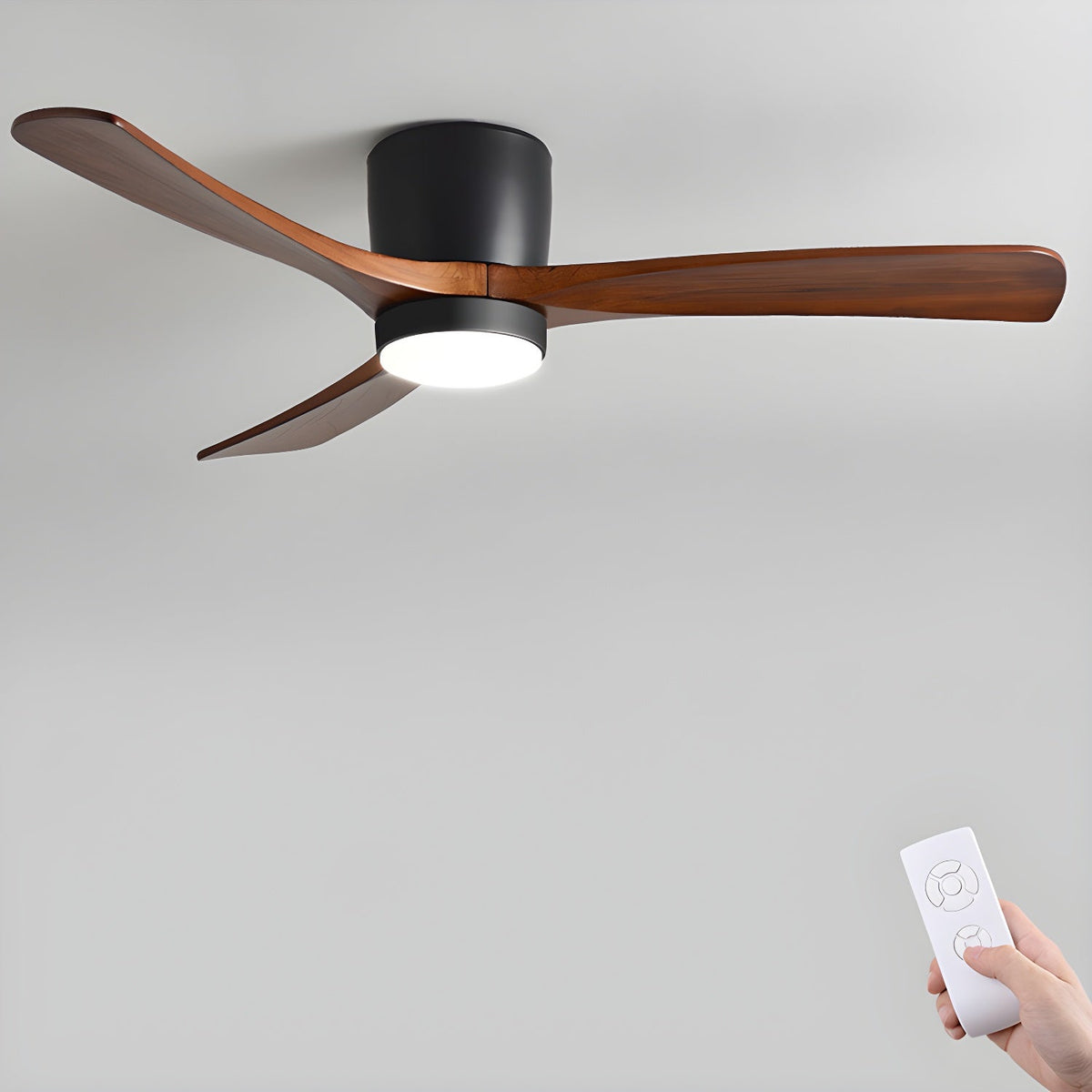 Renata Nordic Wooden 42"/48" Ceiling Fan Light