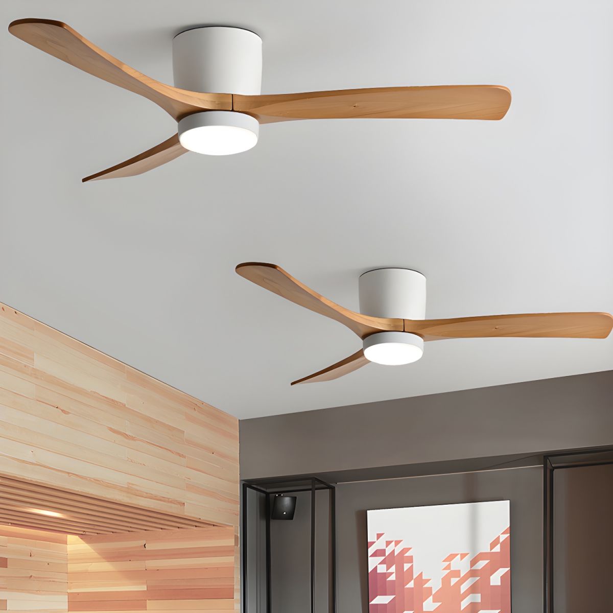 Kozia Wooden Ceiling Fan Light