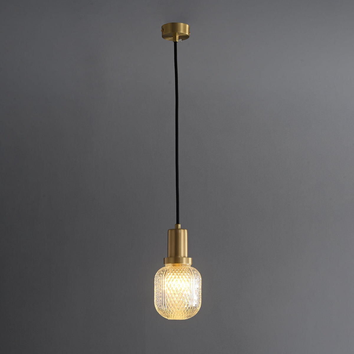 Cacarir Premium Nordic Art Brass Glass Pendant Lamp