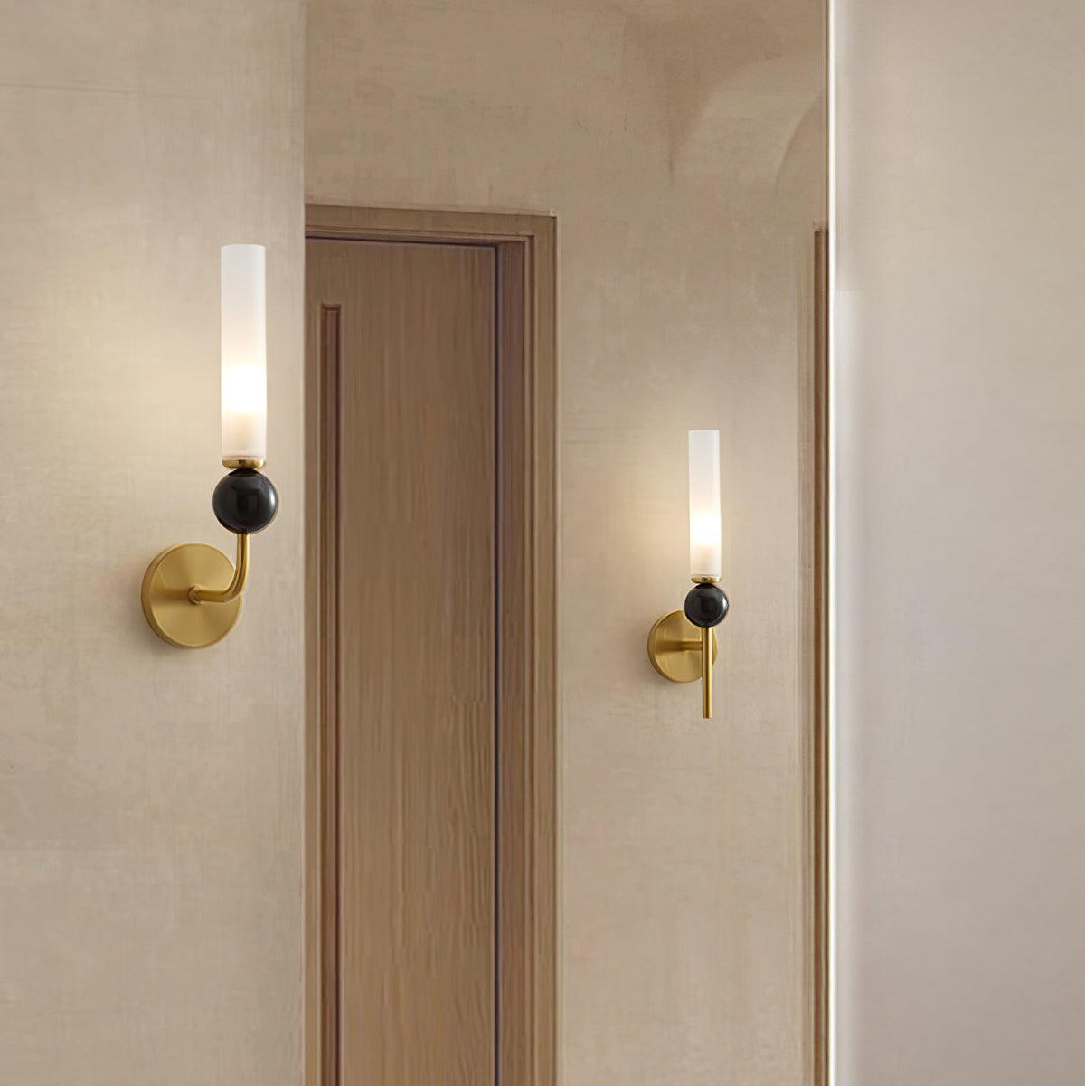 Dulane Modern Minimalist Vertical Marble Wall Lamp