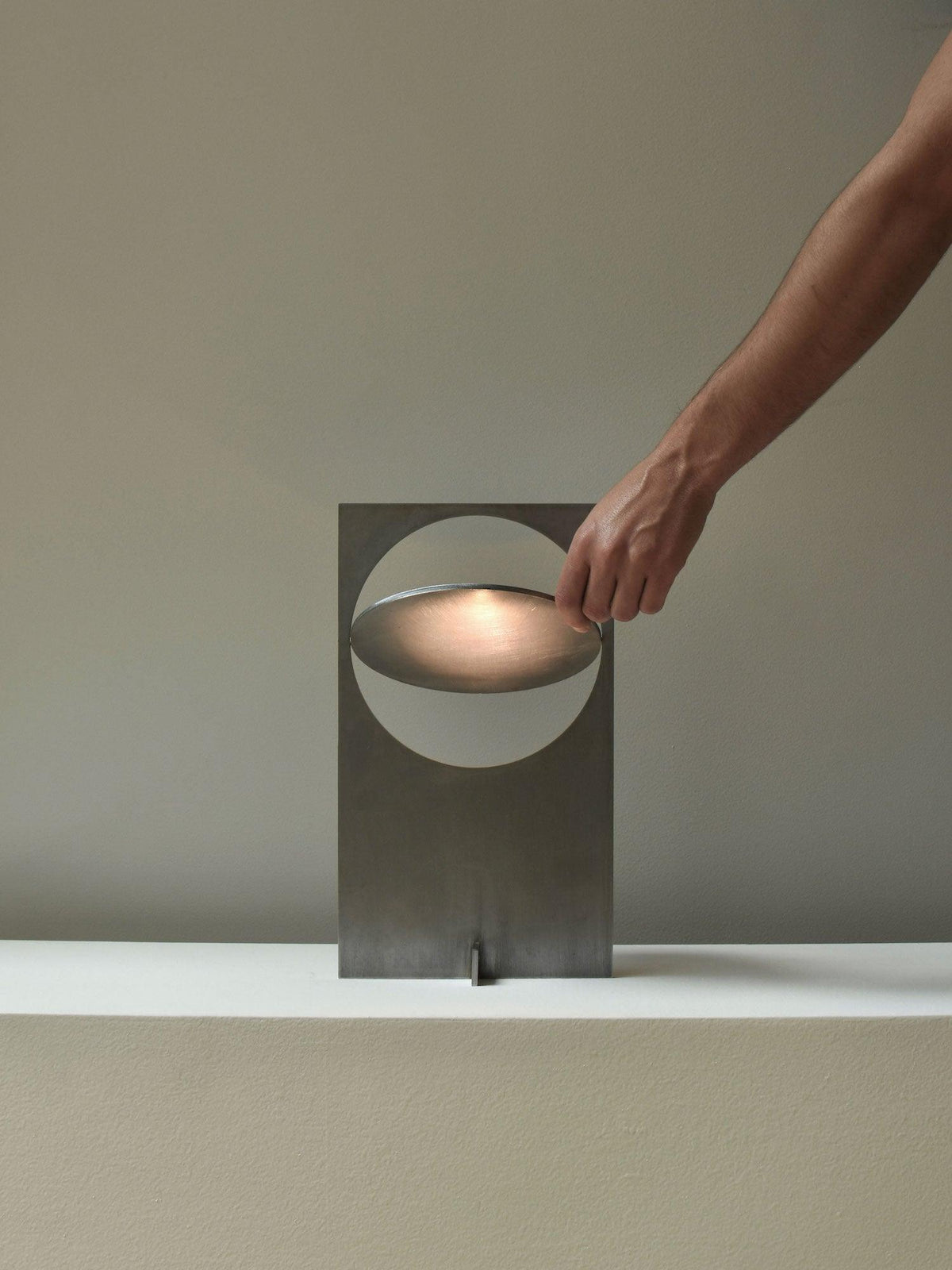 Sixor Steel Futuristic Table Lamp