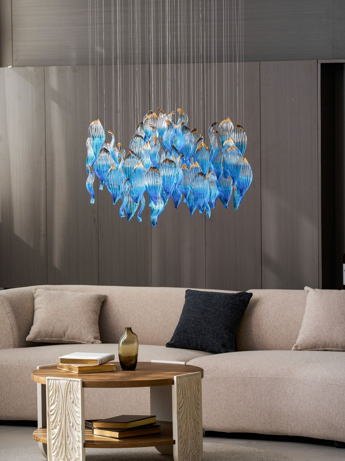 Asteria Wave Blown Glass Customize Chandelier