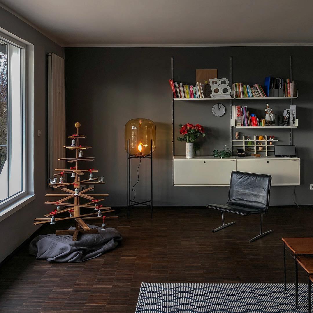 Liorivelia Glass Industrial Floor lamp