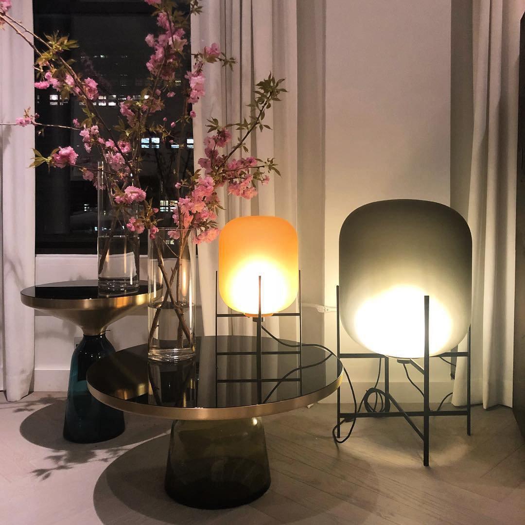 Liorivelia Glass Industrial Floor lamp