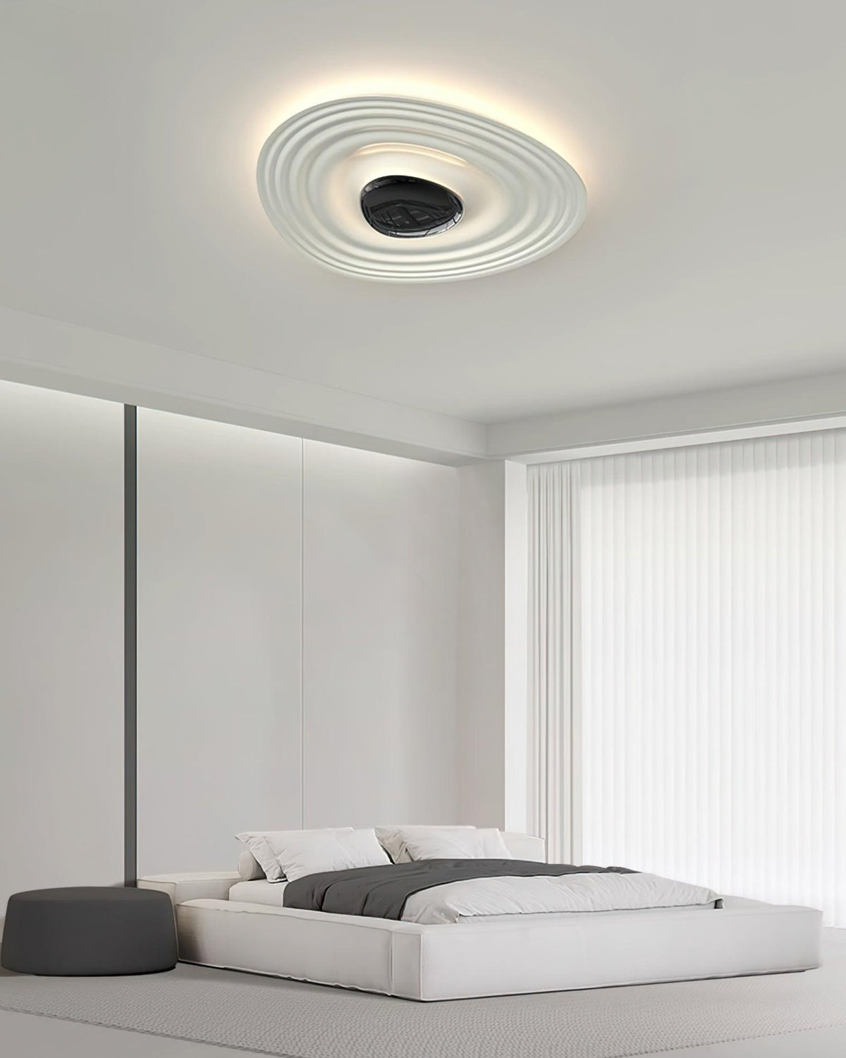Idra Ceiling Lamp Ripple Ring Modern Sculptural