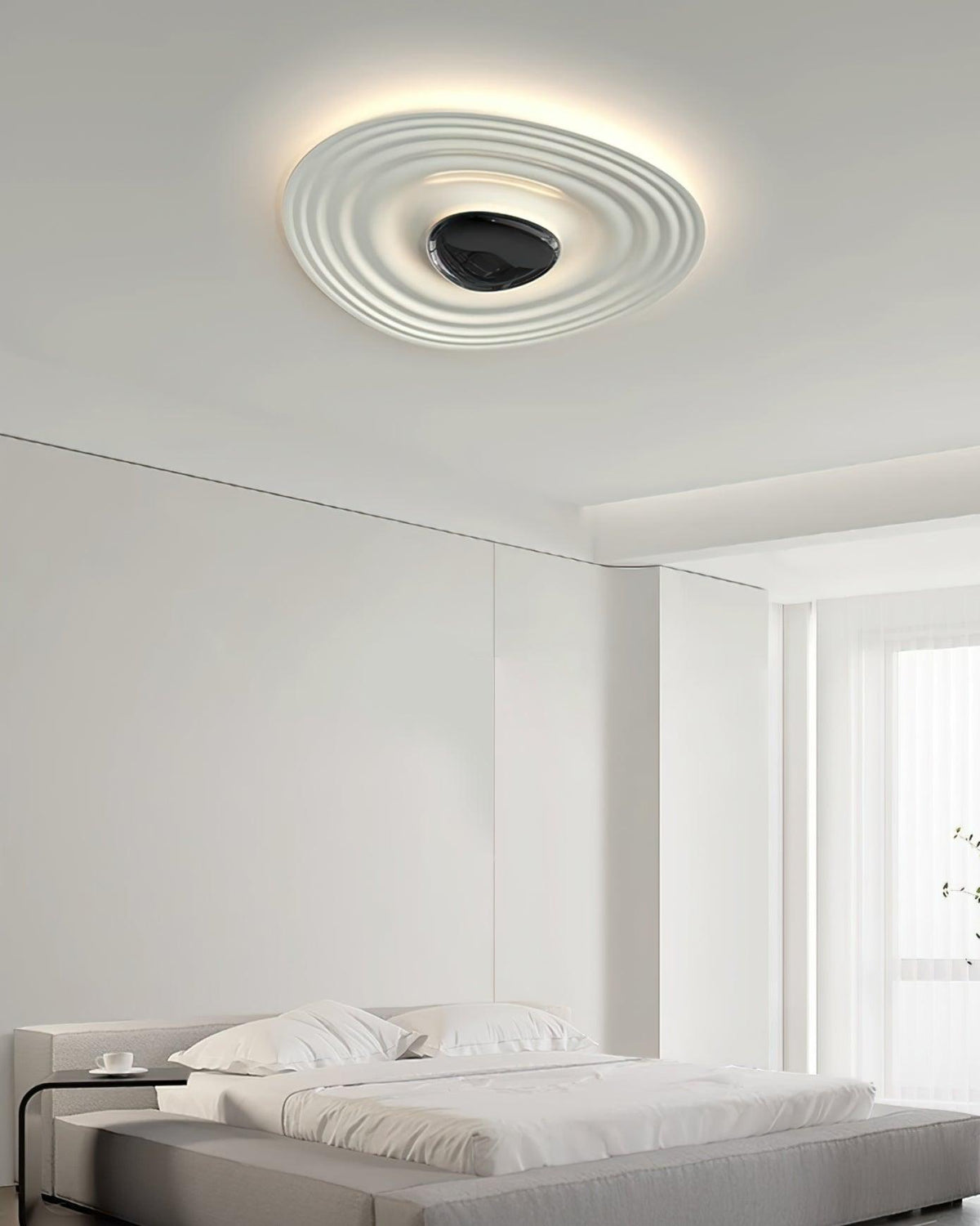 Idra Ceiling Lamp Ripple Ring Modern Sculptural