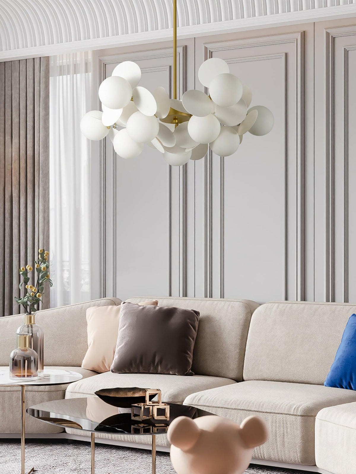 Zeon White Tree Chandelier