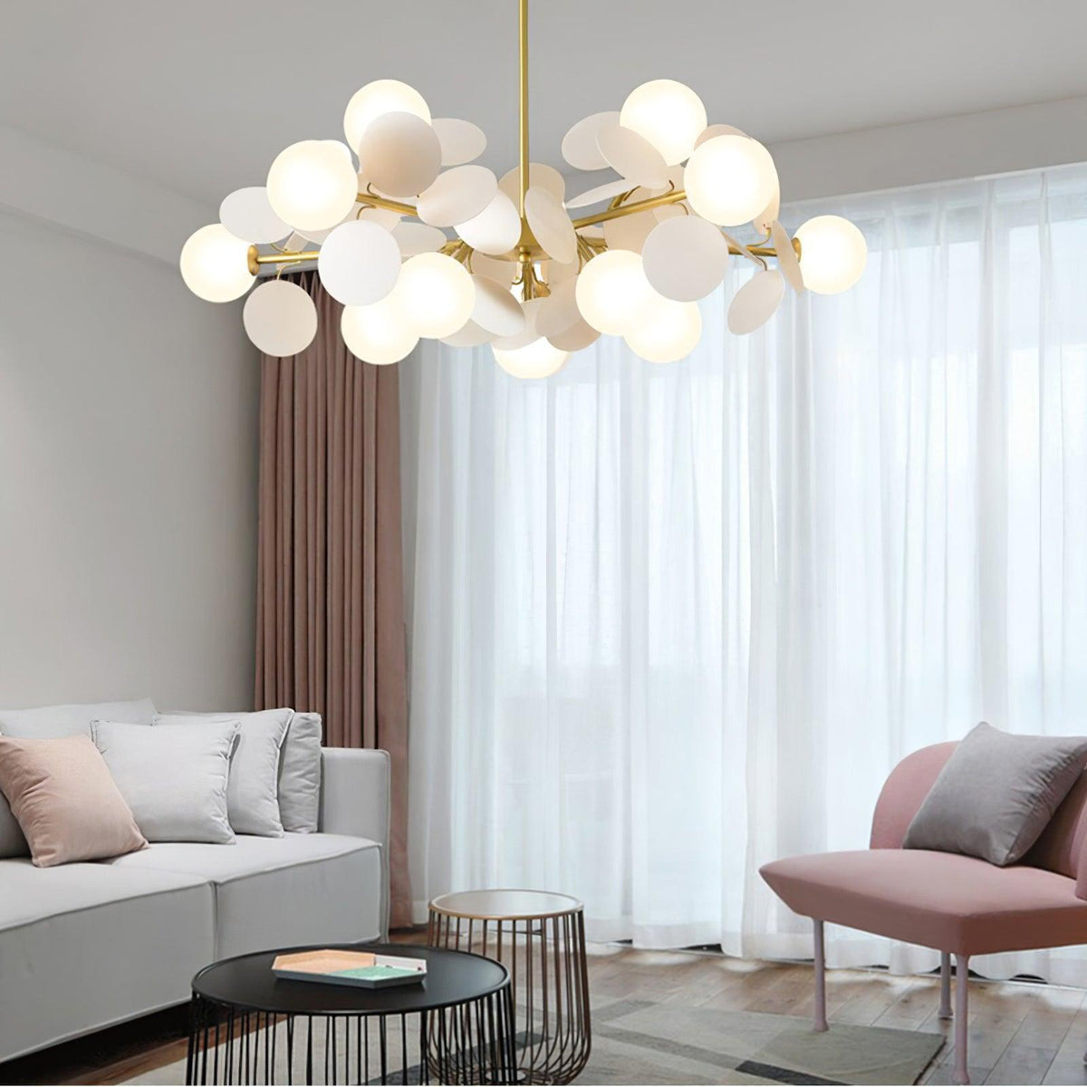 Zeon White Tree Chandelier