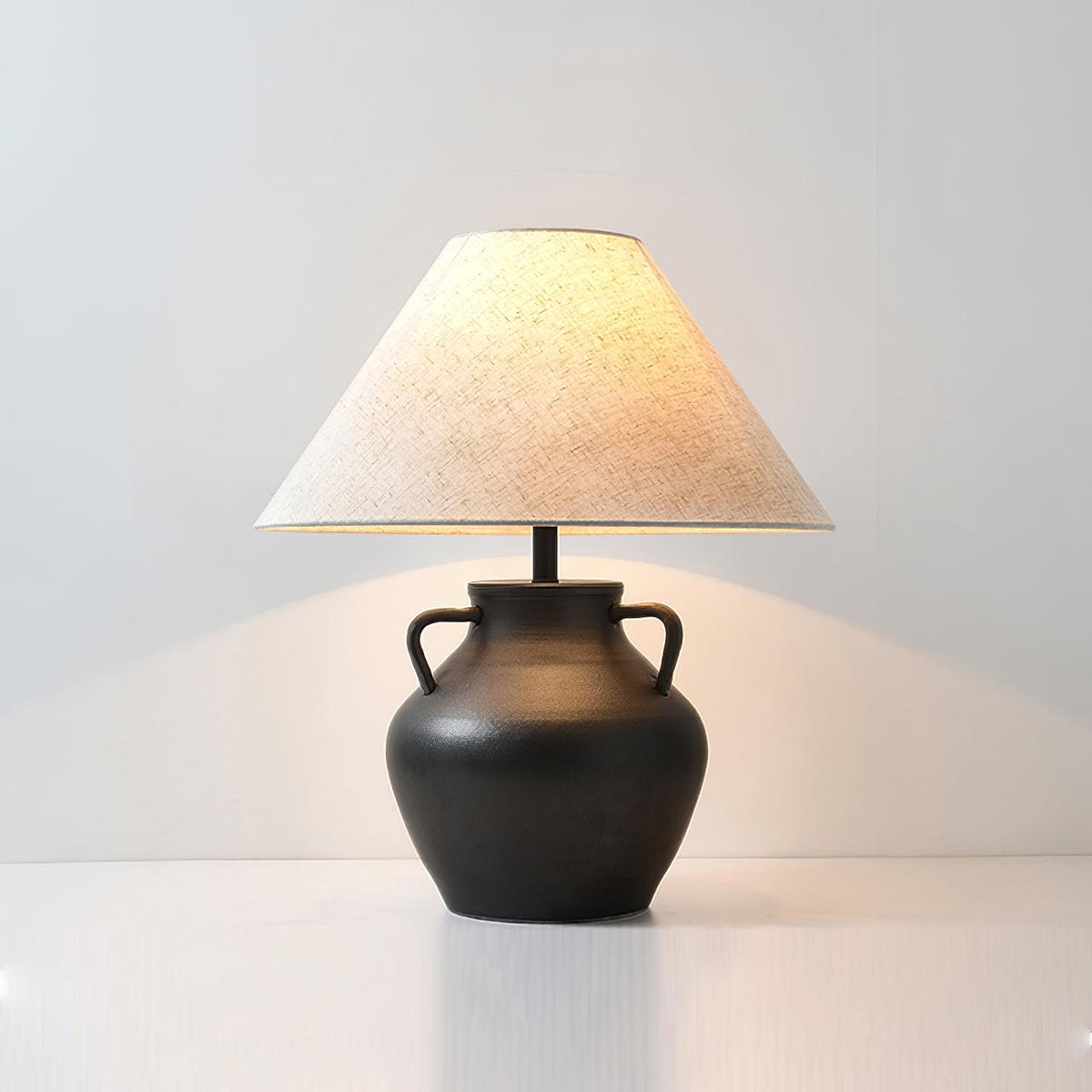 Amfora Fabric Rustic Table Lamp