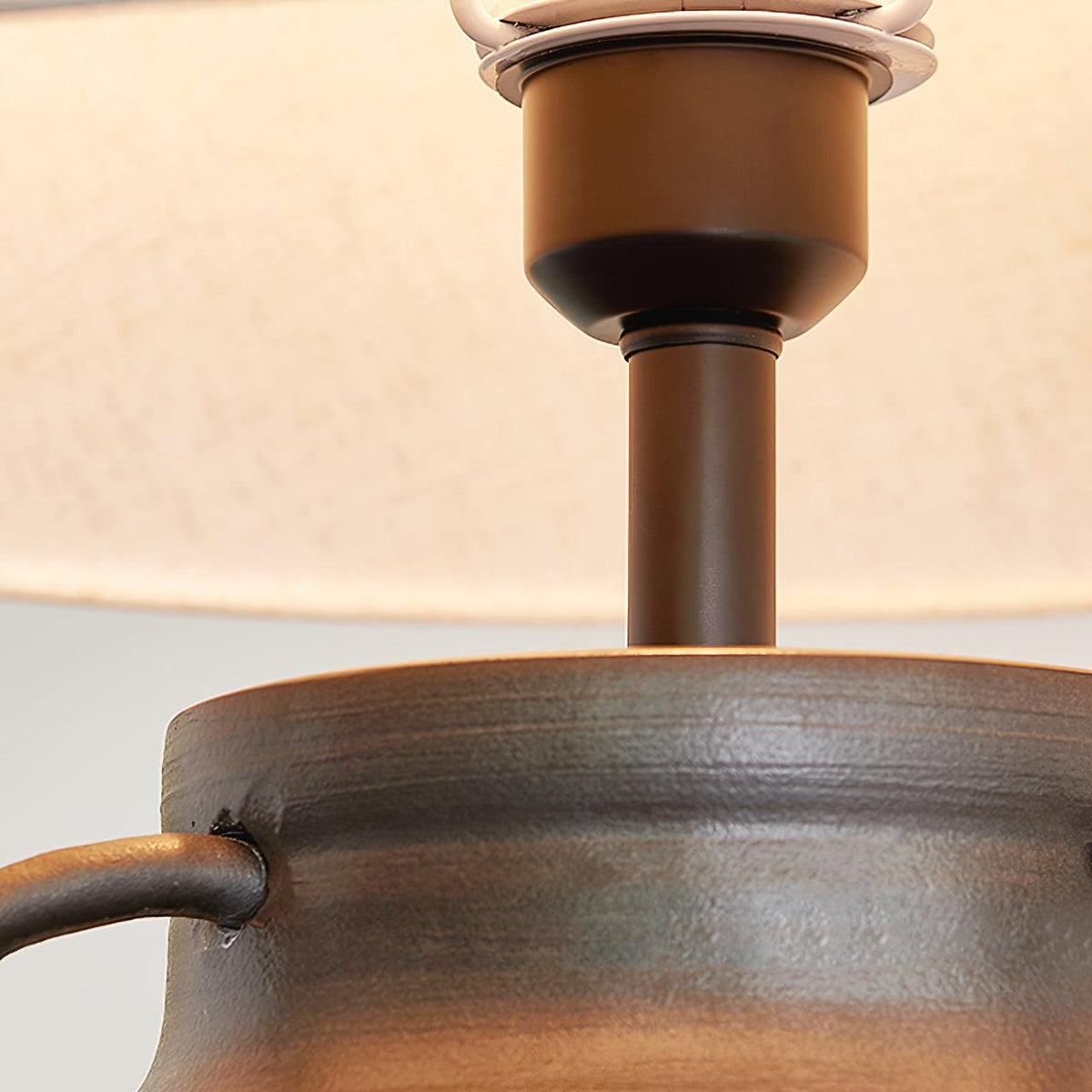 Amfora Fabric Rustic Table Lamp