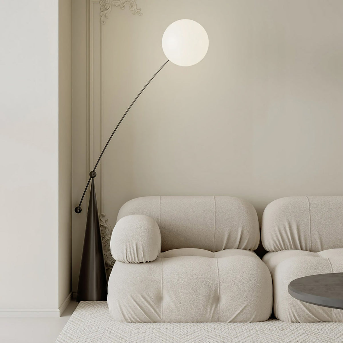 Ortalil Modern Arc Floor Lamp