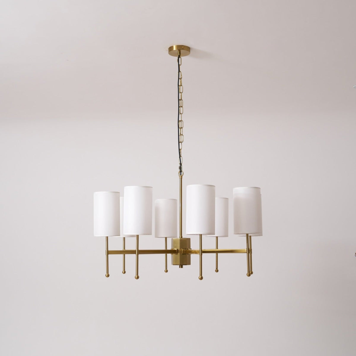 Ulcarisra Traditional Vintage Brass Fabric Chandelier