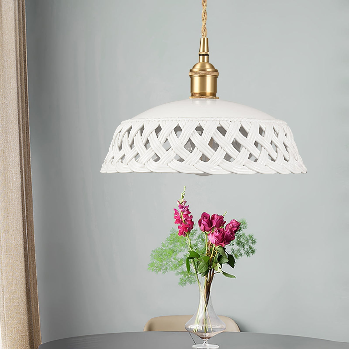 Eliielle Ceramic Cozy Pendant Lamp