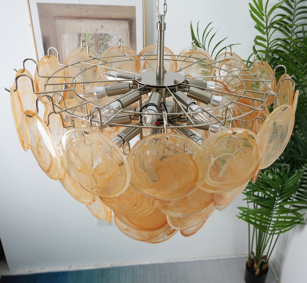 Celisira Chandelier Murano Glass Disc Classic