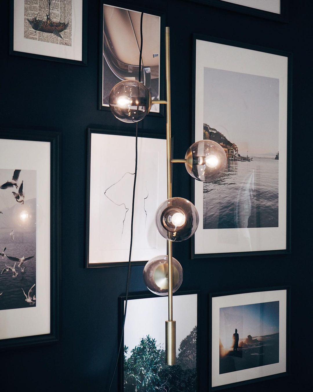 Erevia Brass & Glass Pendant Light