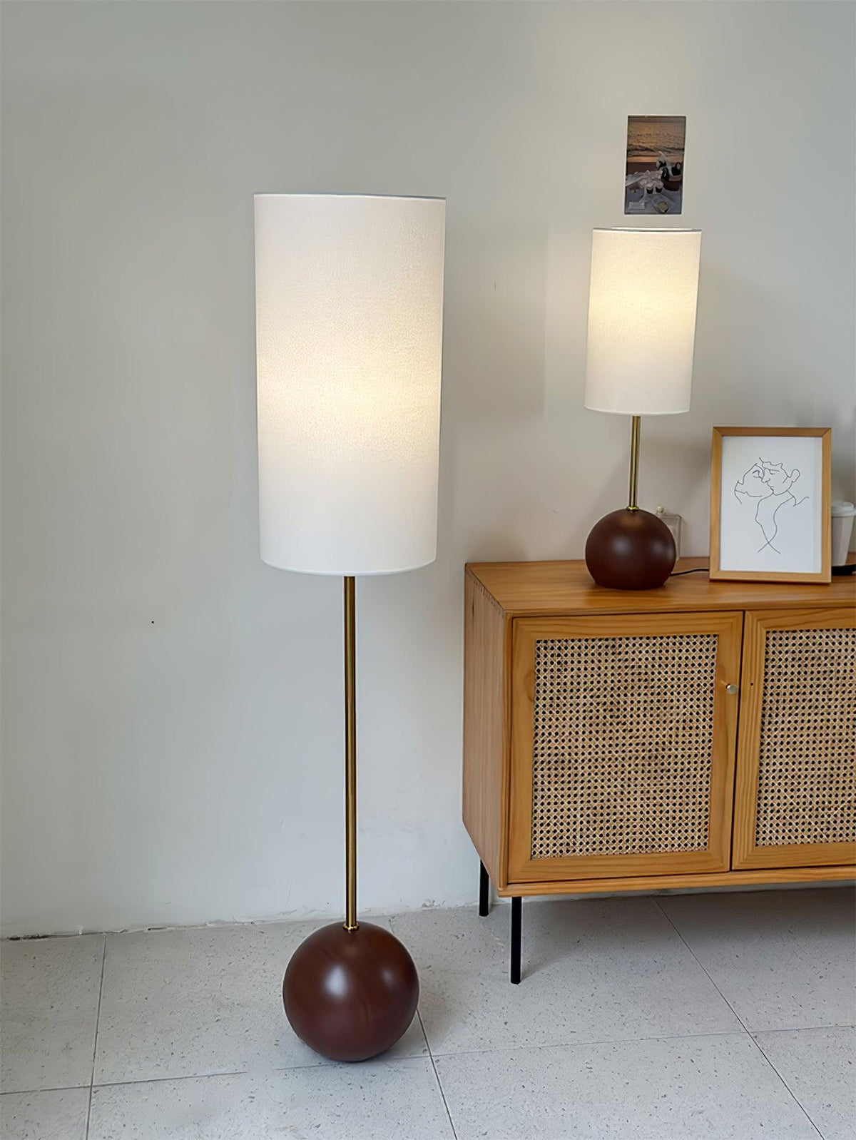 Cephaor Modern Fabric Floor Lamp