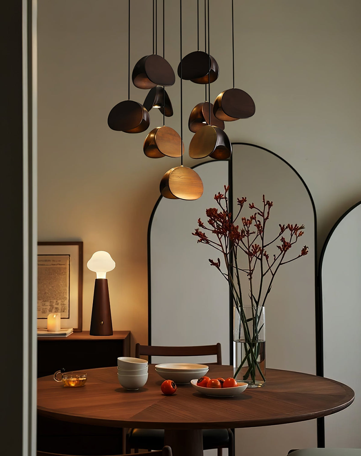Tavro Minimalist Wood Pendant Light