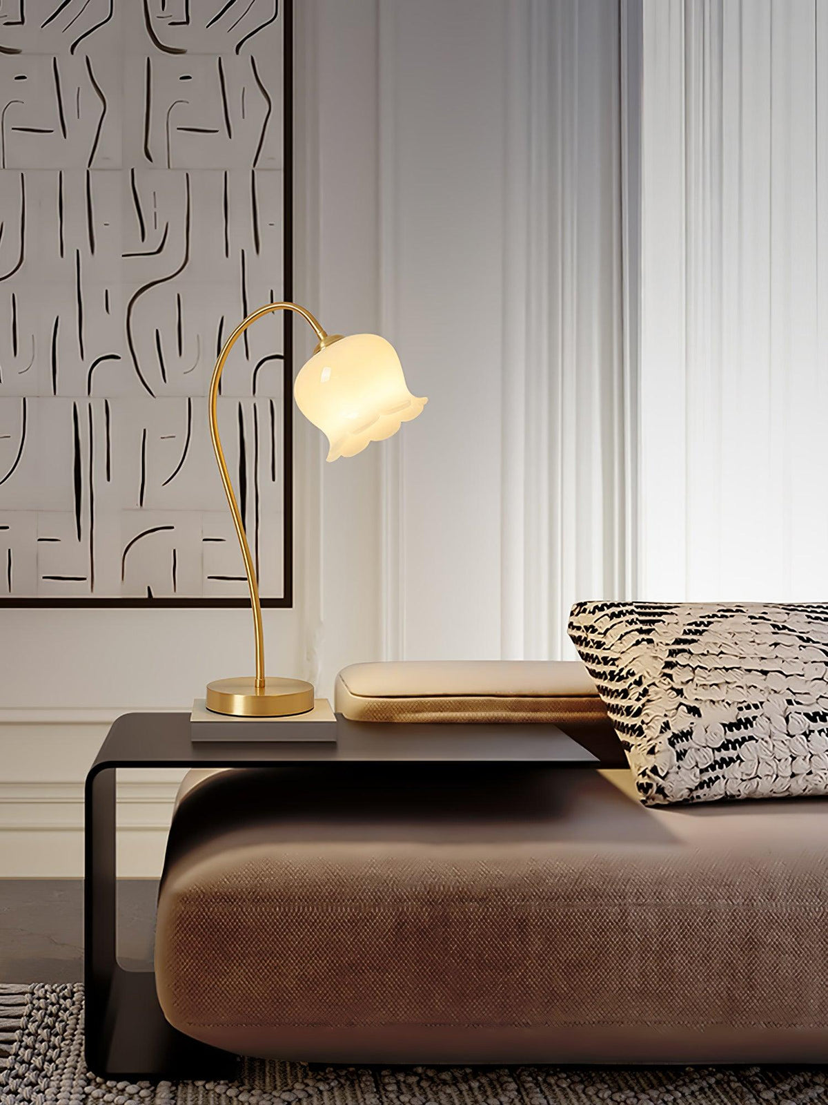 Calvor Brass Vintage Table Lamp