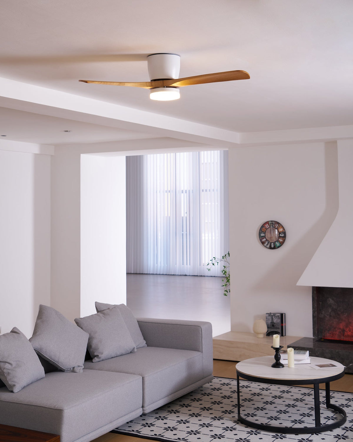Kozia Wooden Ceiling Fan Light