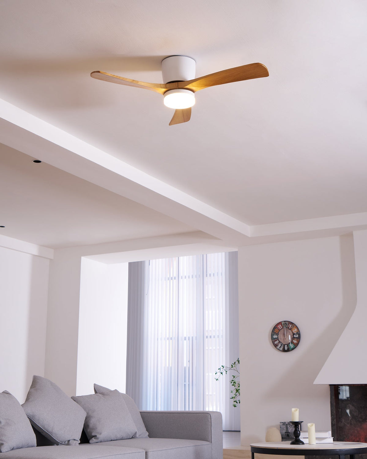 Kozia Wooden Ceiling Fan Light