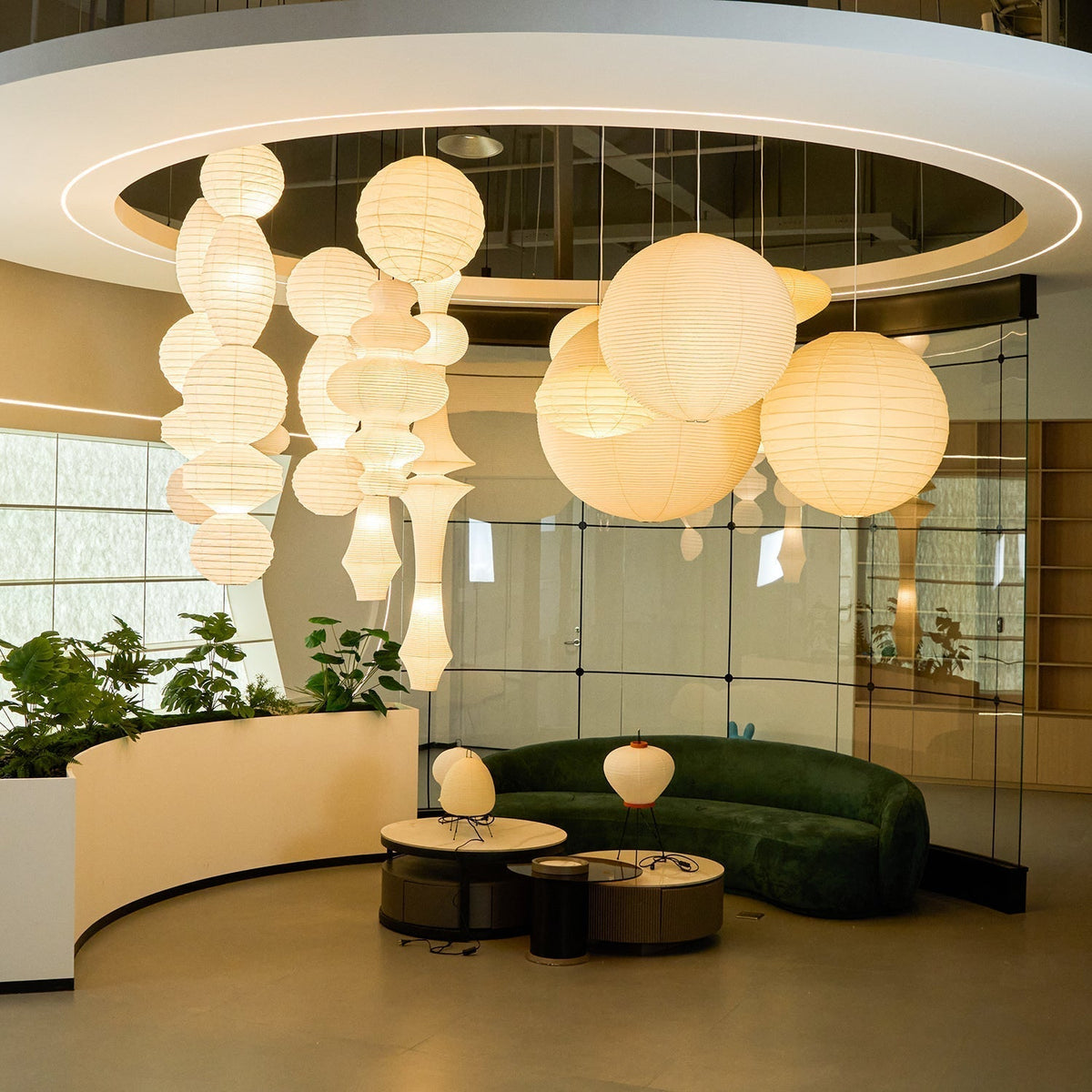 Dov Minimalist Paper Pendant Lamp