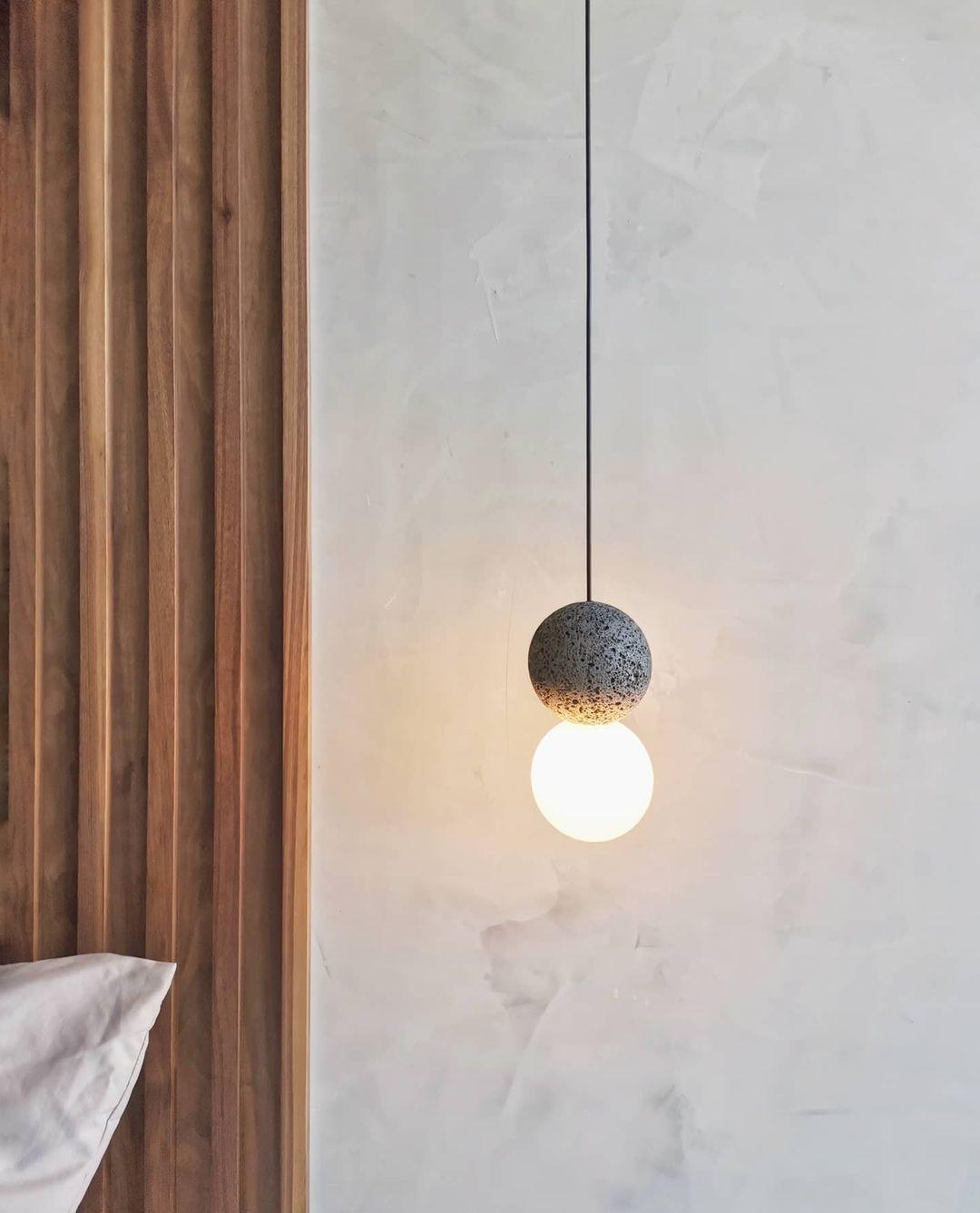 Lumorette Modern Cement Pendant Light