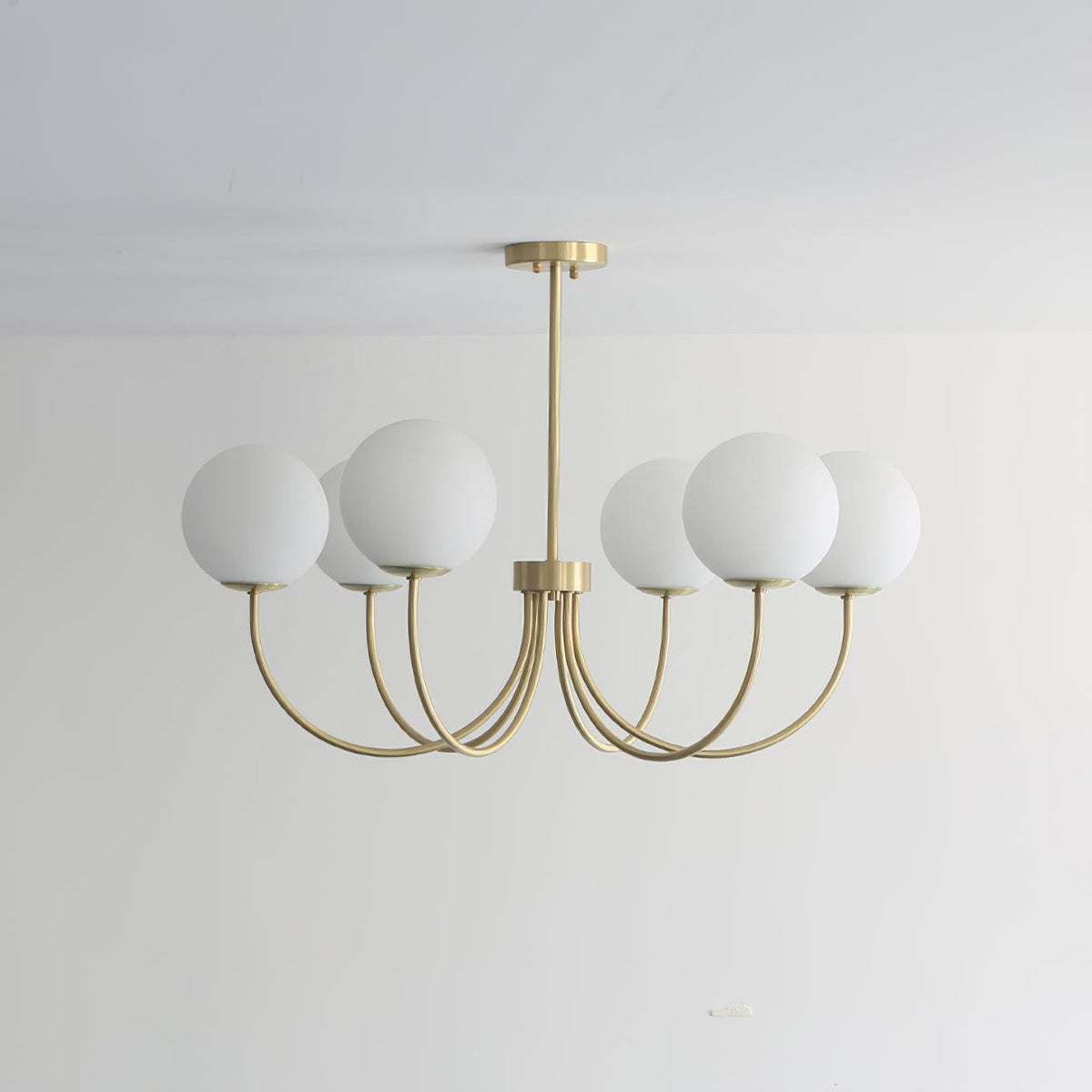 Solalissa Chandelier Orillia Brass Globe Modern