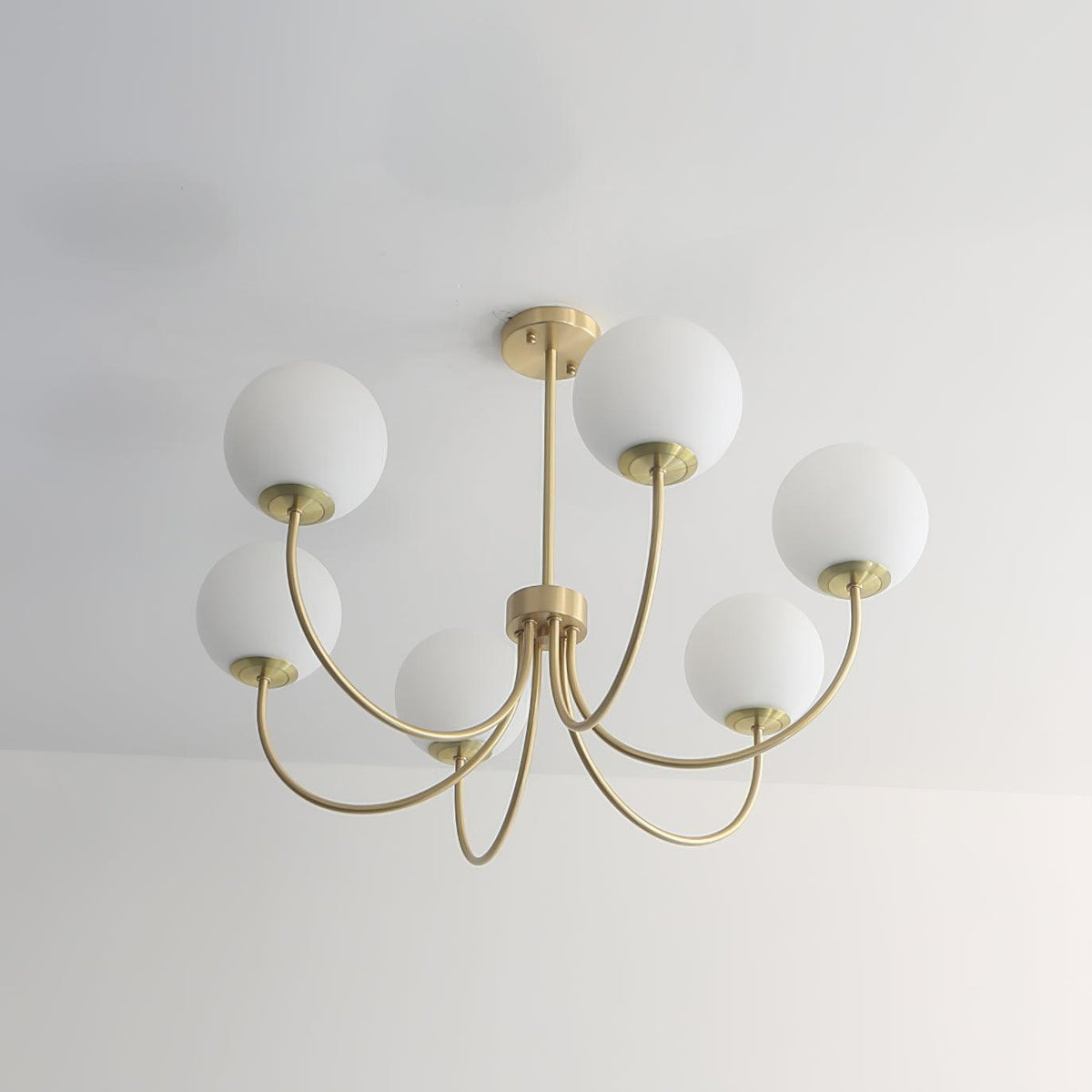 Solalissa Chandelier Orillia Brass Globe Modern