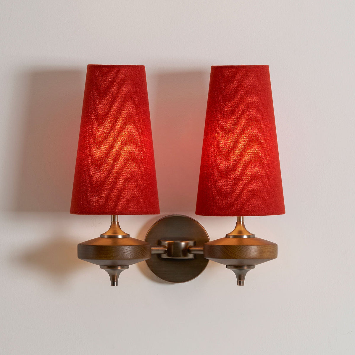 Halen Twin Shade Indoor Wall Light