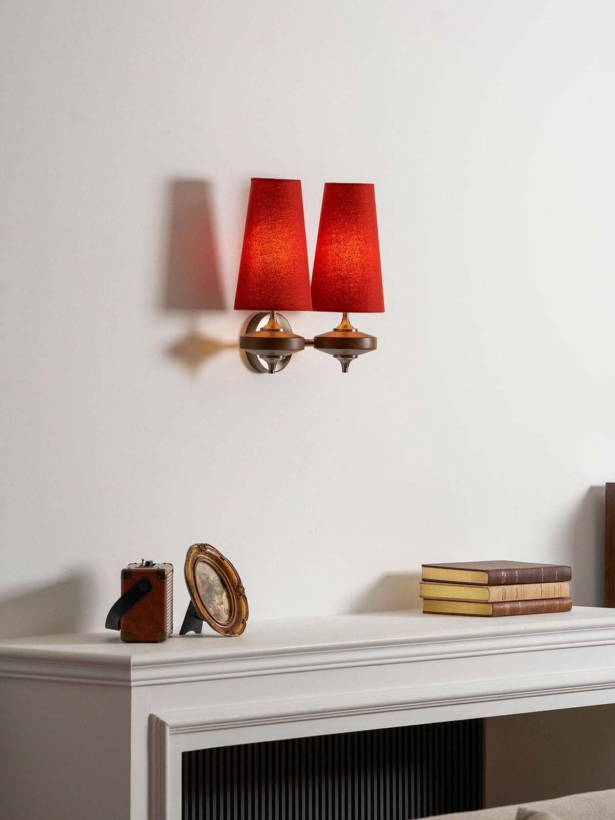 Halen Twin Shade Indoor Wall Light