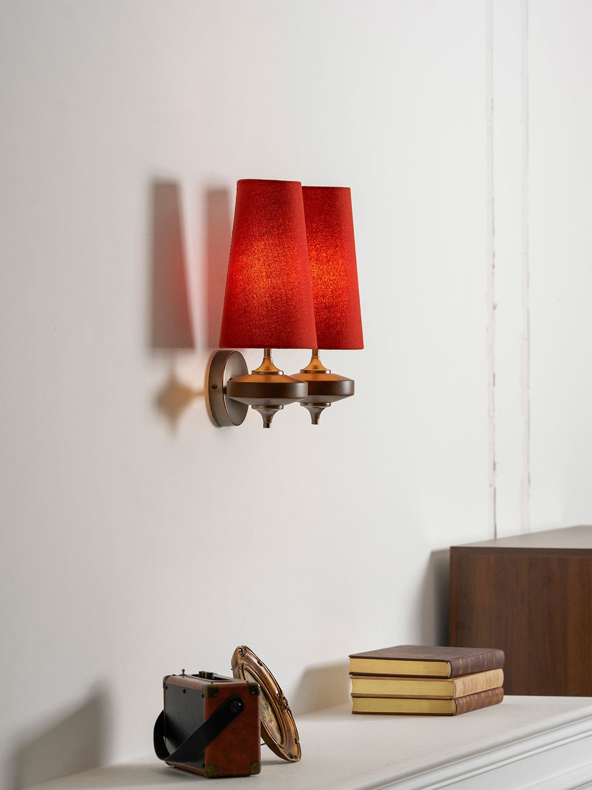 Halen Twin Shade Indoor Wall Light