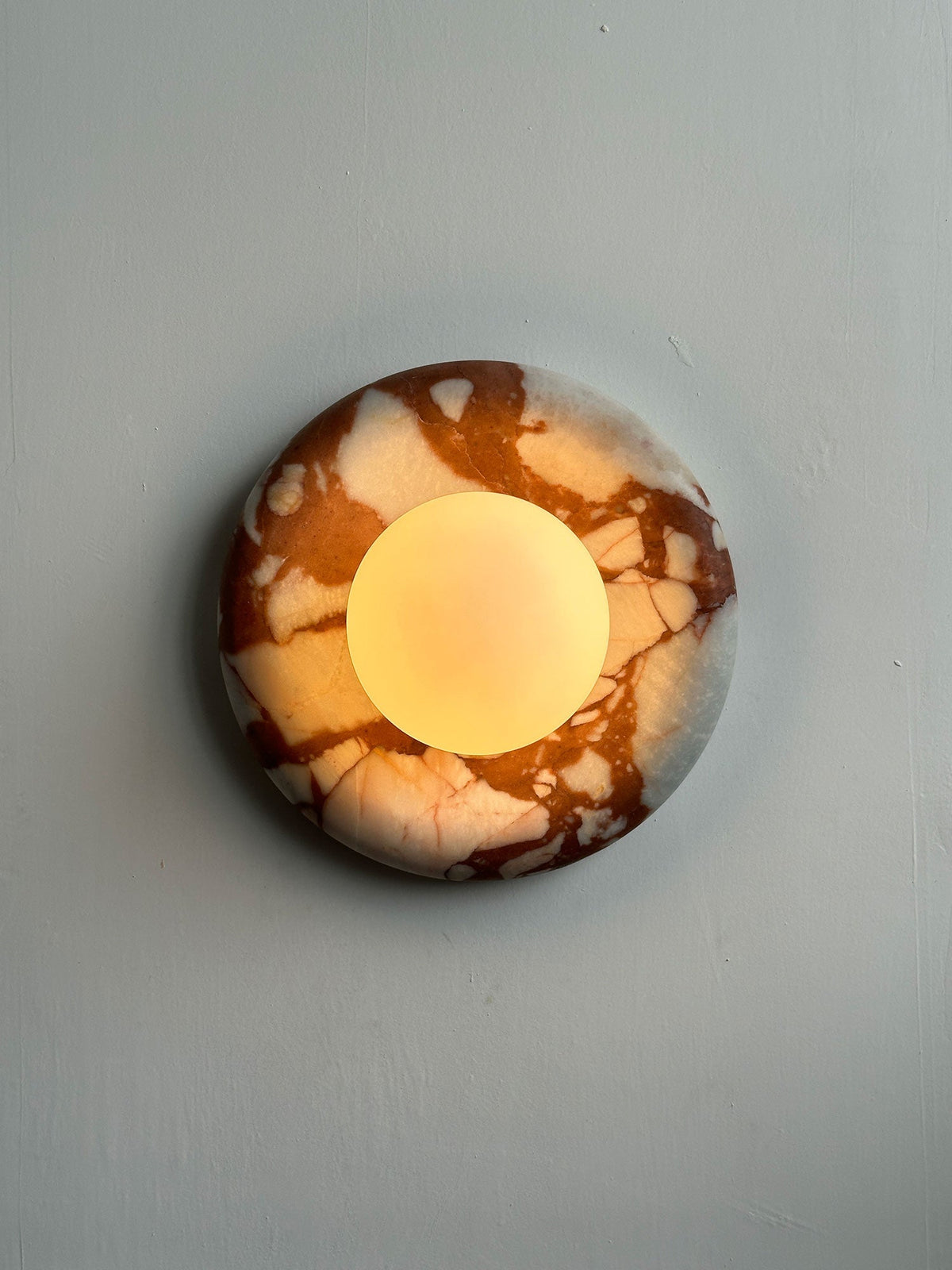 Dojan Red Marble Indoor Wall Light