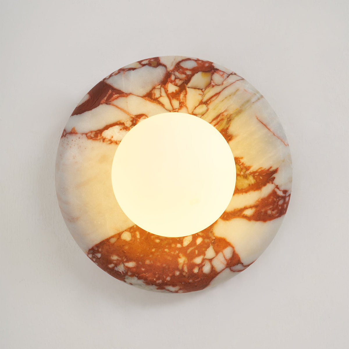 Dojan Red Marble Indoor Wall Light