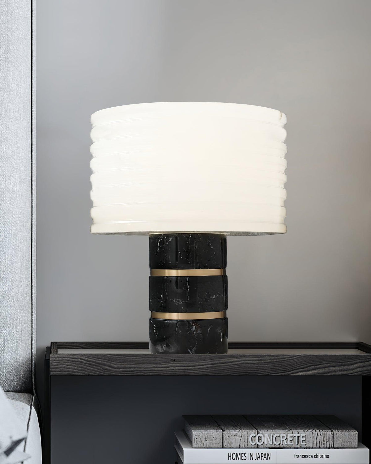 Elmarir Ribbed Alabaster Table Lamp