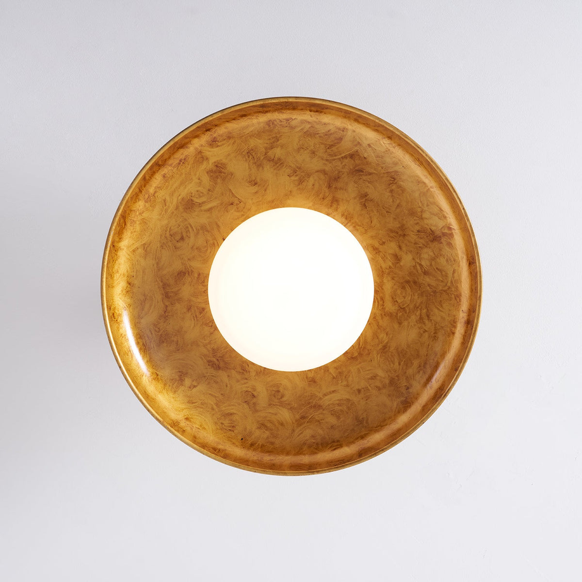 Bomae Pot Lid Style Flat Panel Flush Mount Ceiling Light