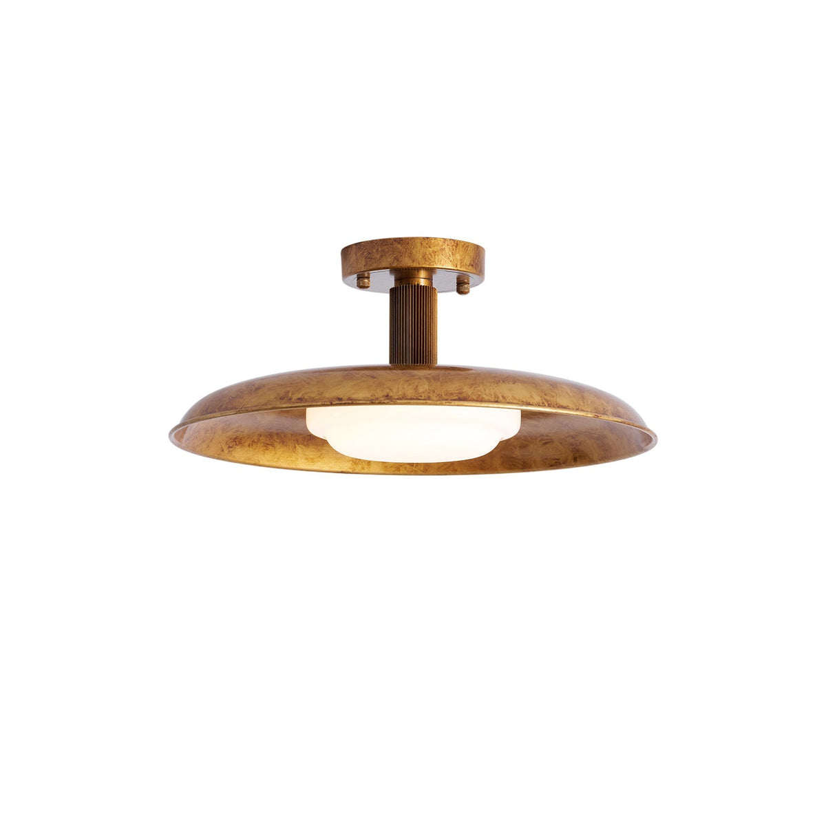 Bomae Pot Lid Style Flat Panel Flush Mount Ceiling Light