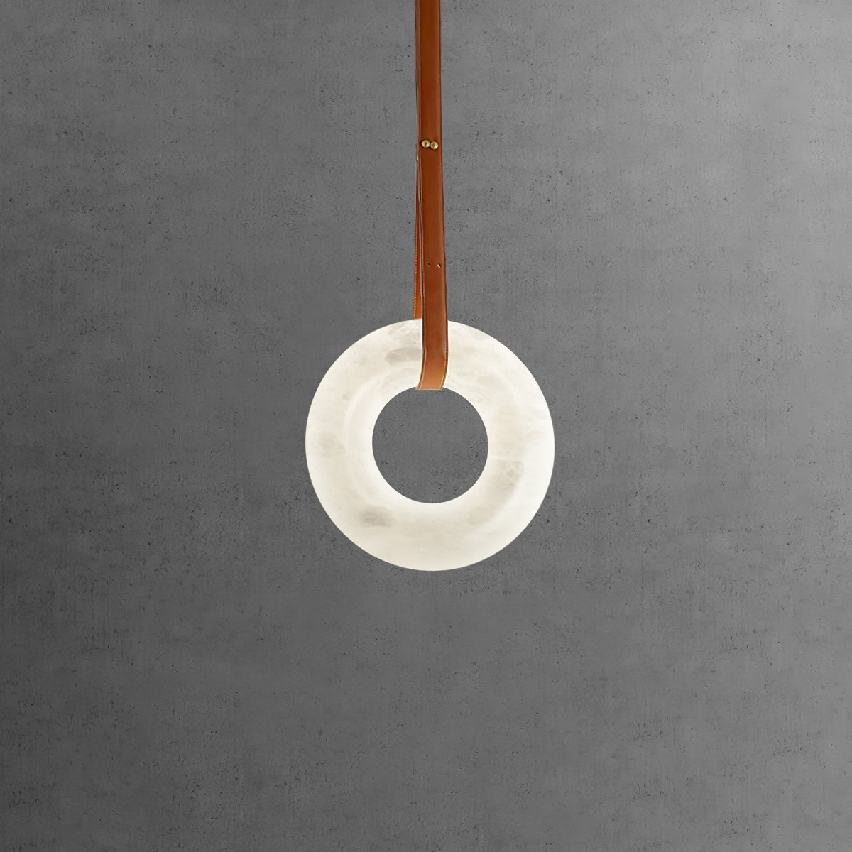 Tarys Alabaster Chandeliers Ring Leather Strap Version B