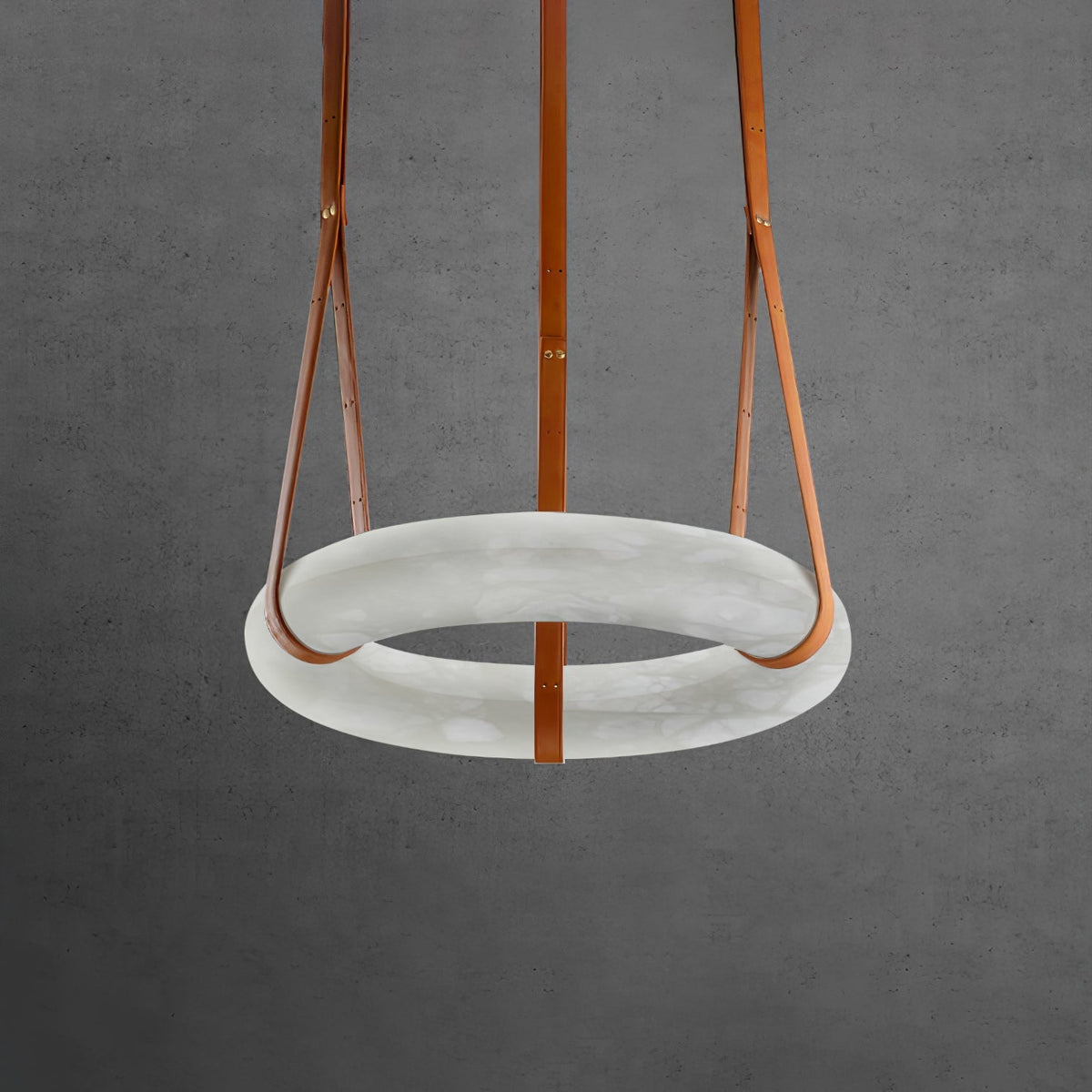 Tarys Alabaster Chandeliers Ring Leather Strap Version B