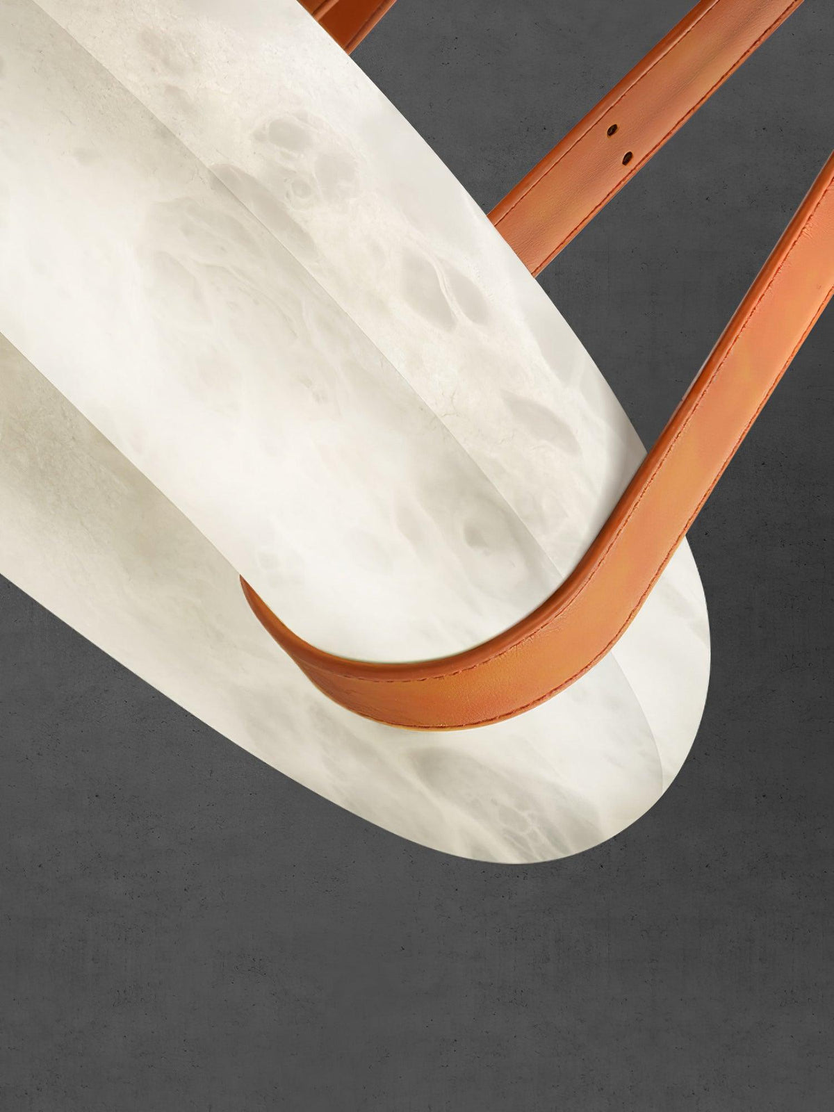 Lixor Alabaster Chandeliers Ring Leather Strap Version A