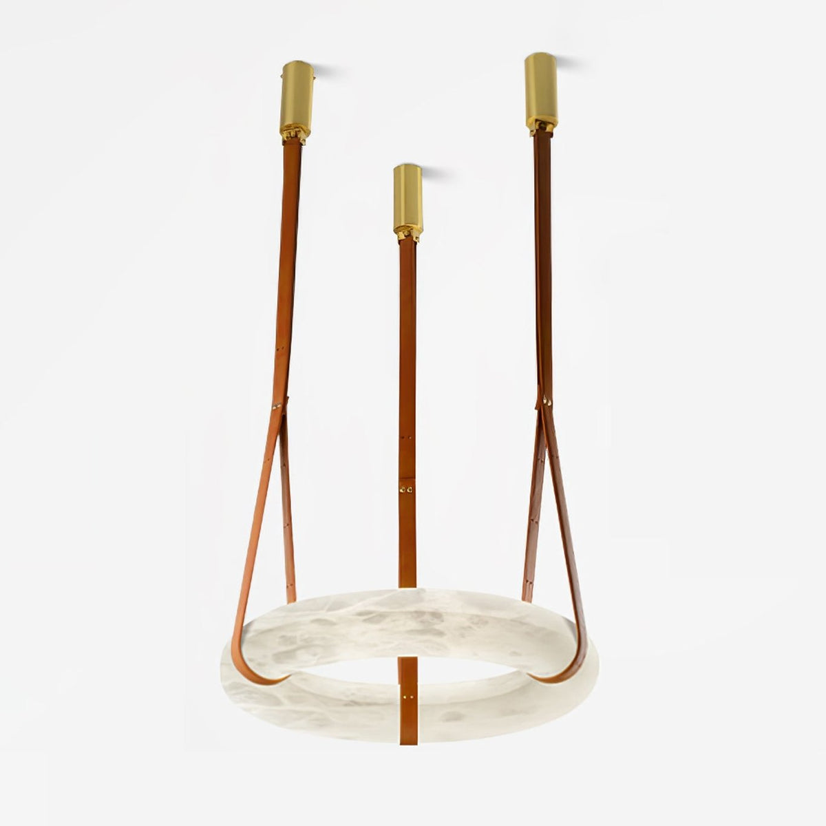 Tarys Alabaster Chandeliers Ring Leather Strap Version B