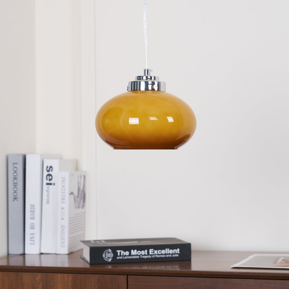 Tavira Glass Retro Pendant Light