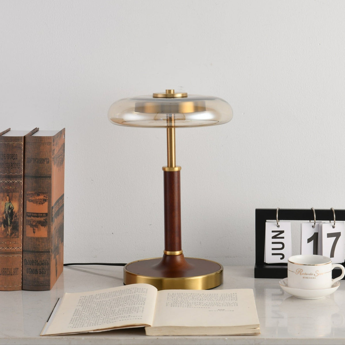 Layla Vintage Glass Table Lamp