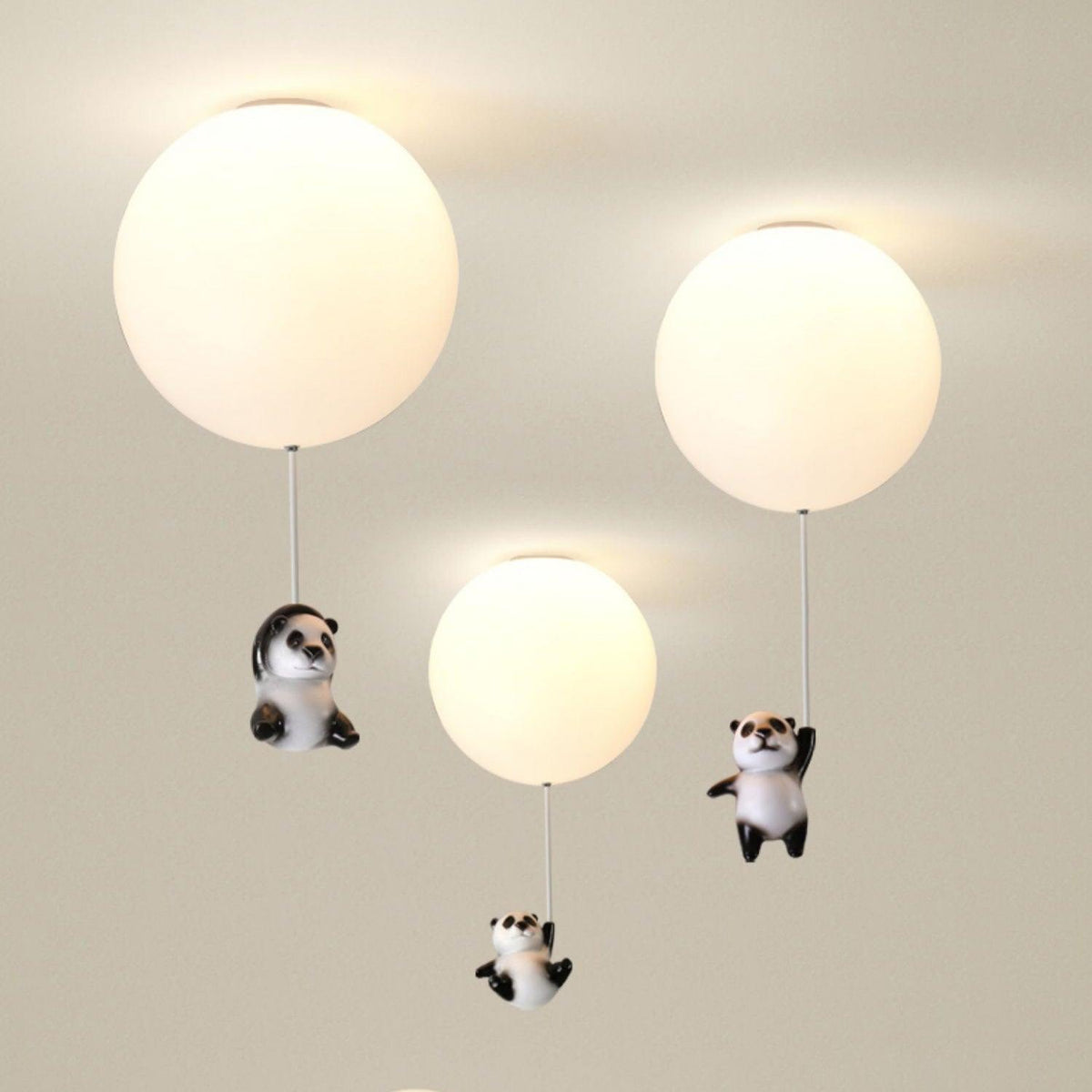 Yrath Elegance Panda Glass Ceiling Lamp
