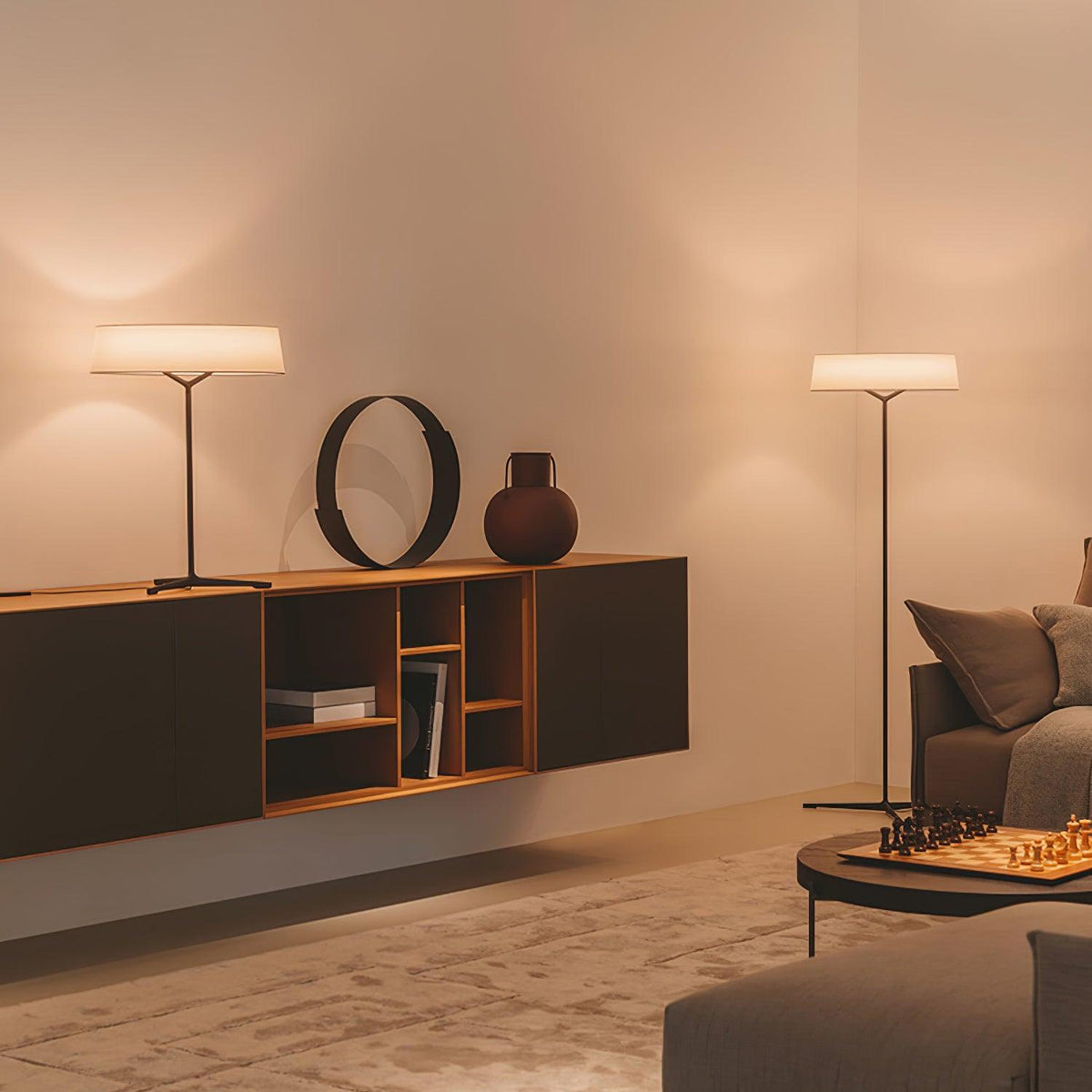 Linivira Fabric Scandinavian Table Lamp