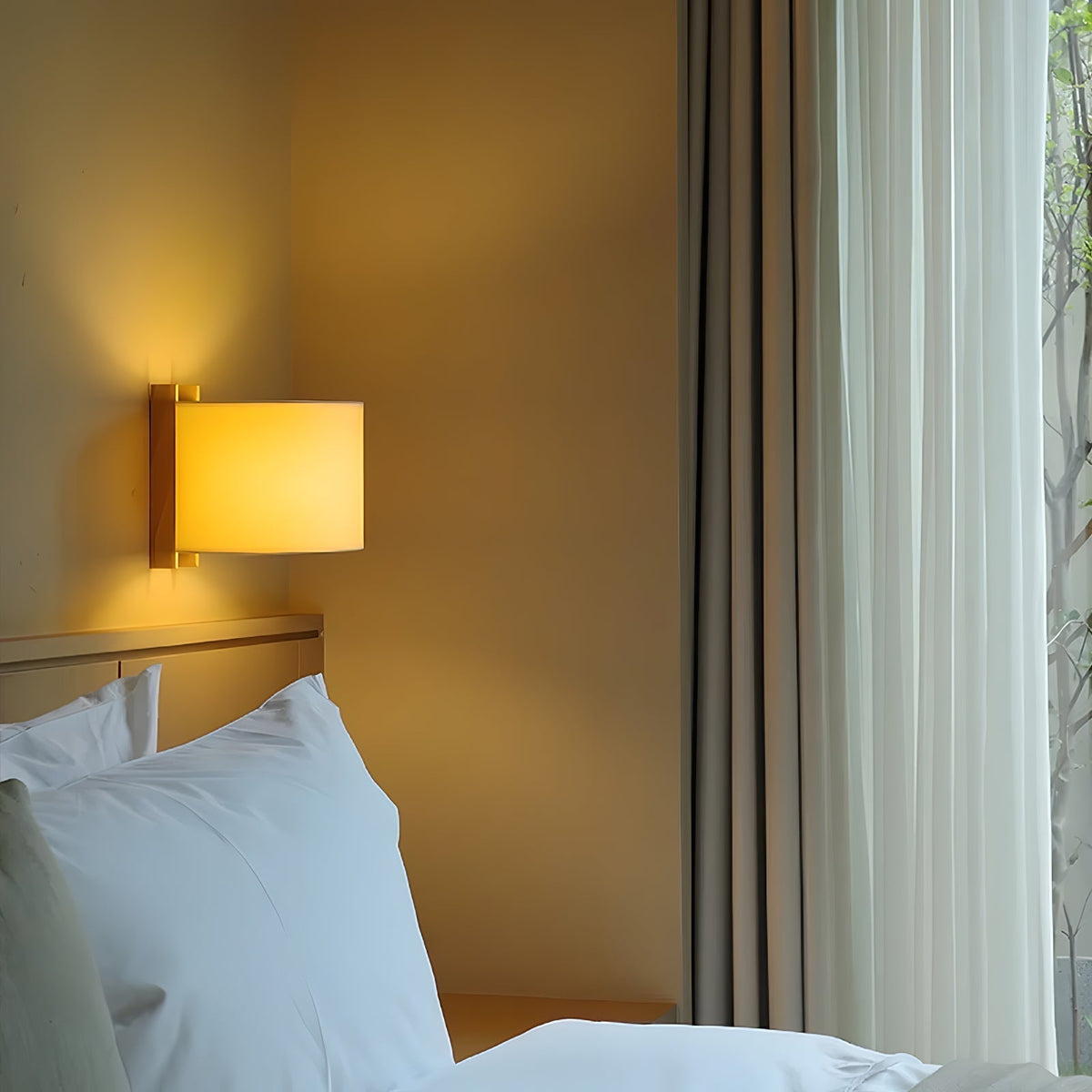 Mirarenne Minimalist Fabric Wall Light