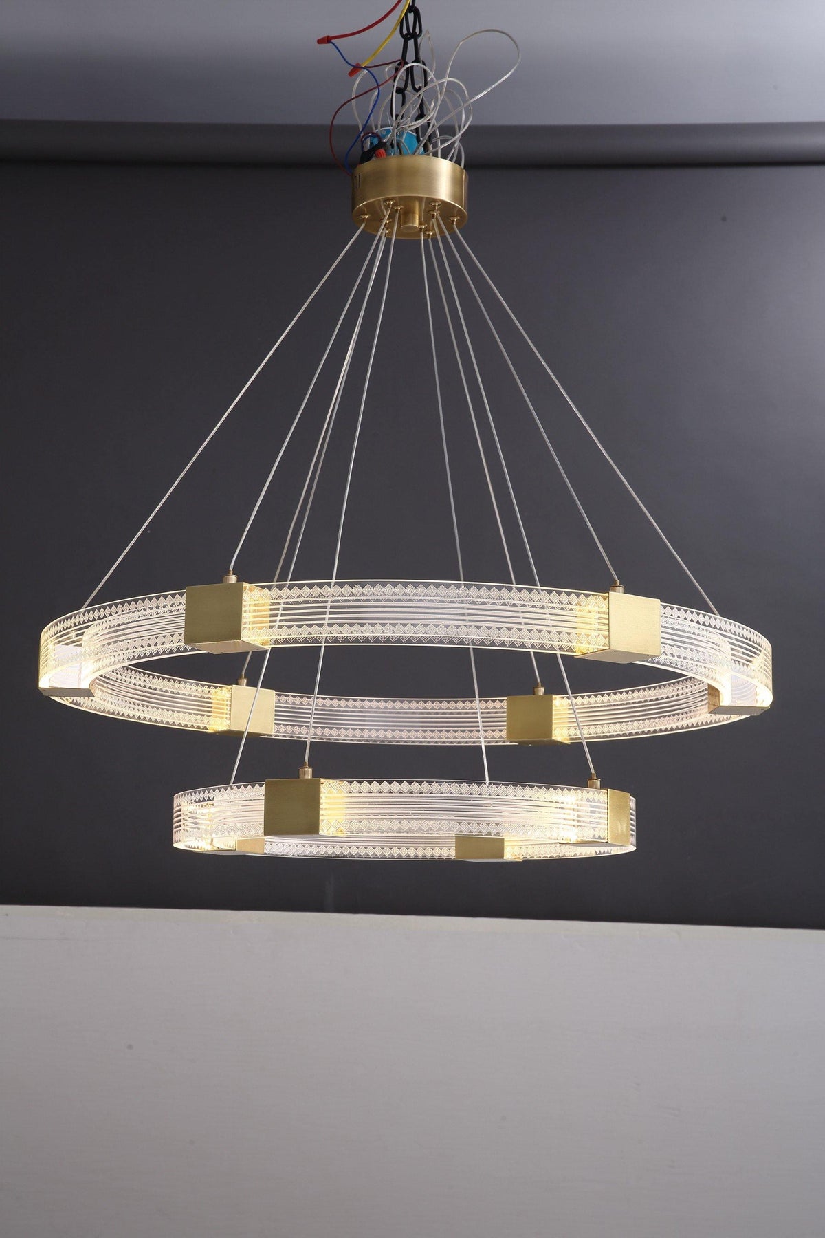Eurdora Modern Minimalist Ring LED Chandelier