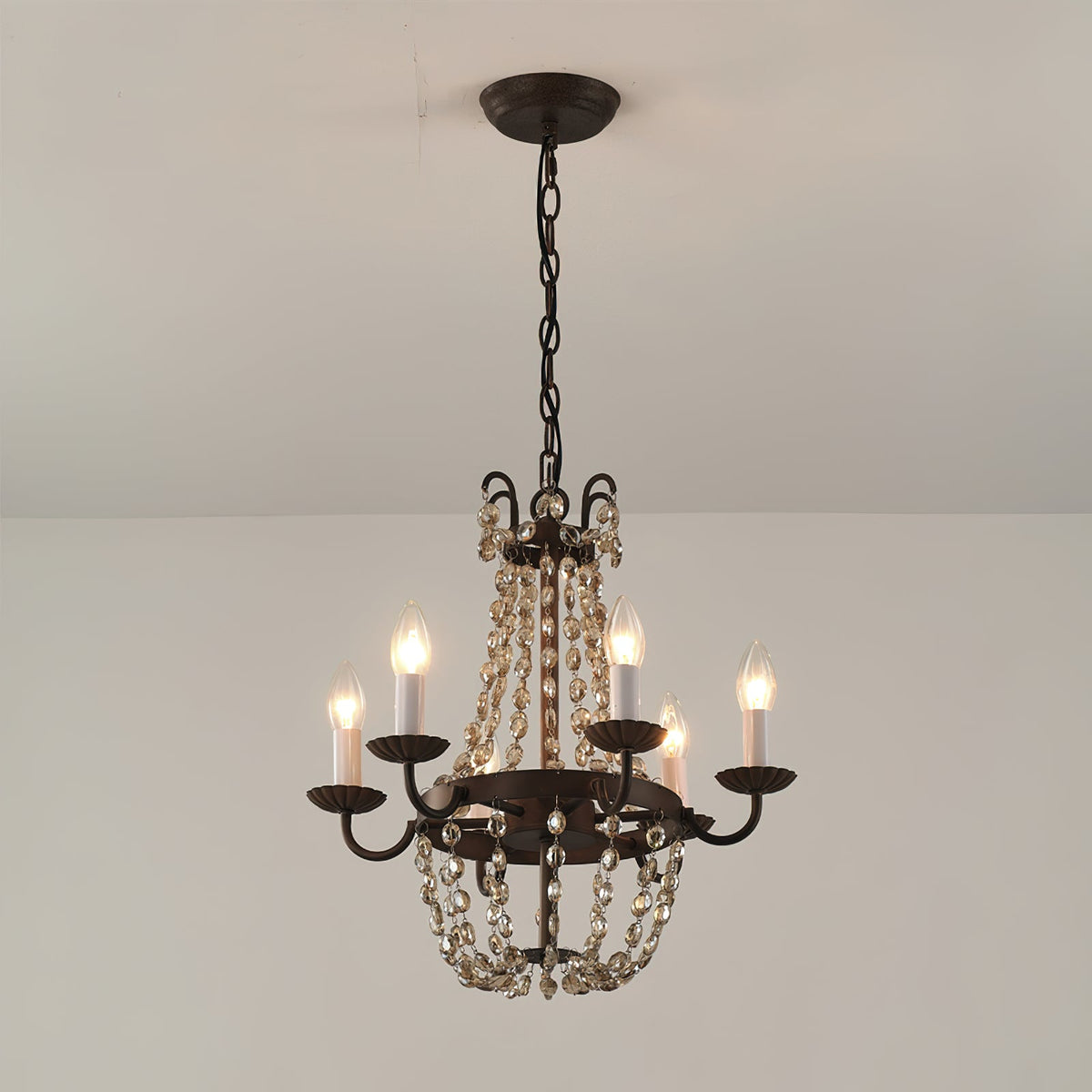 Luxinine Vintage Flea Market Crystal Chandelier
