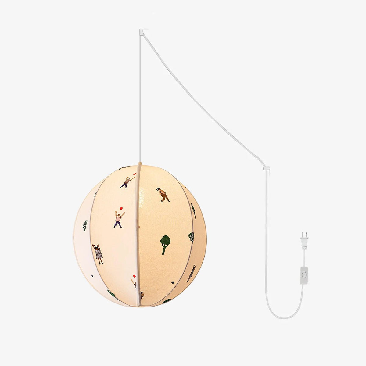 Wacell Art Textile Swag Fabric Pendant Lamp