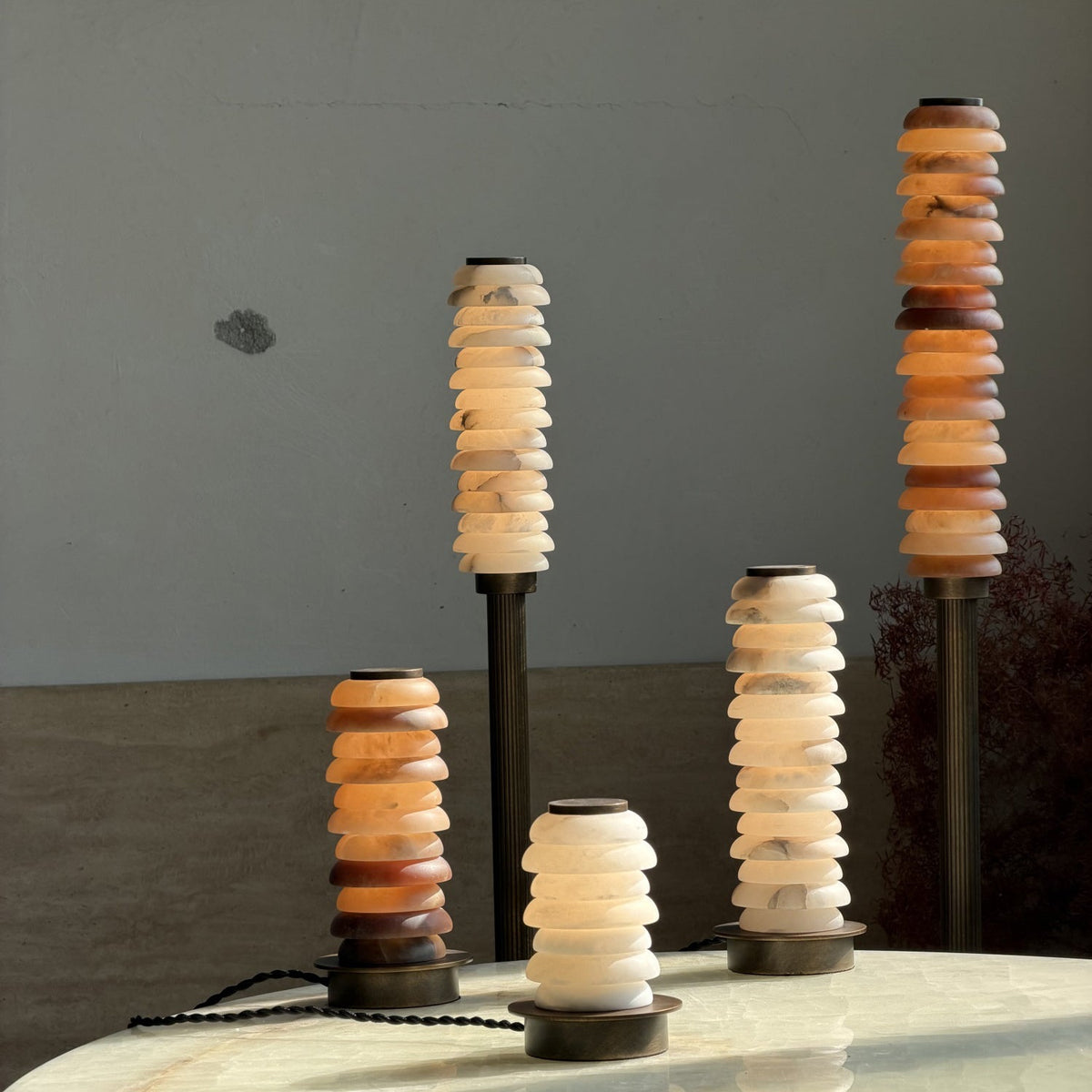 Eiroiella Alabaster Floor Lamp